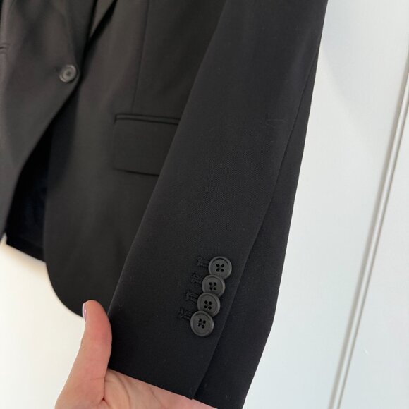 NWT Veronica Beard Classic Blazer Jacket In Black Notch Lapels Tailored Fit Sz 0 - Picture 5 of 9